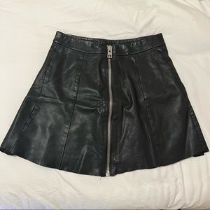 All Saints 100% Genuine Leather Skirt